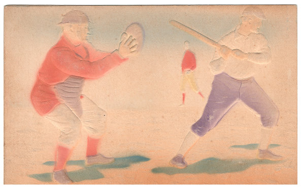 07010906S Vintage Baseball Post Card