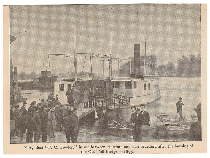 07010901S   1895 Ferry Boat F.C. Fowler Hartford, Conn